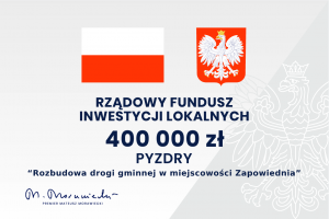 Rządowe wsparcie na budowę drogi