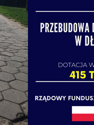 Dotacja na przebudowę drogi w Dłusku