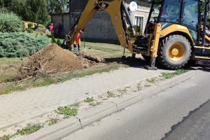 Budowa sieci kanalizacji sanitarnej wzdłuż drogi