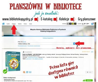 planszówki w bibliotece- instrukcja do E-katalogu