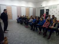 Uczniowie podczas lekcji muzealnej