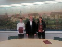 Burmistrz ze sportowcami