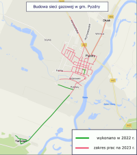 Mapa sieci gazowej