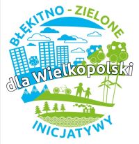 Logo Błękitno-zielone inicjatywy dla Wielkopolski