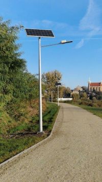 Budowa oświetlenia solarnego wzdłuż promenady nadwarciańskiej w Pyzdrach