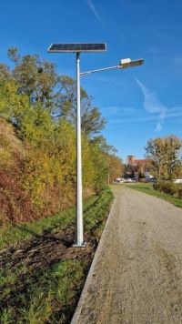 Budowa oświetlenia solarnego wzdłuż promenady nadwarciańskiej w Pyzdrach