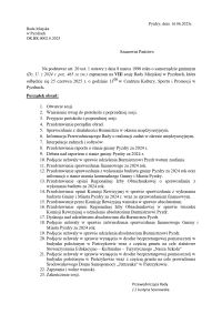 Sesja - porządek obrad