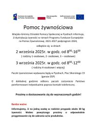 pomoc nżywnościowa sierpień 2025