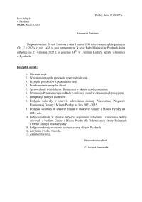 Porządek obrad
