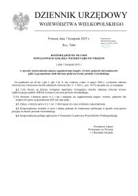 Rozporządzenie 2/2025 Powiatowego Lekarza Weterynarii we Wrześni
