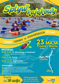 plakat spływ kajakowy
