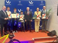 Uroczyste wręczenie nagród w Urzędzie Marszałkowskim Województwa Wielkopolskiego.