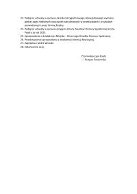 XV sesja-porządek obrad