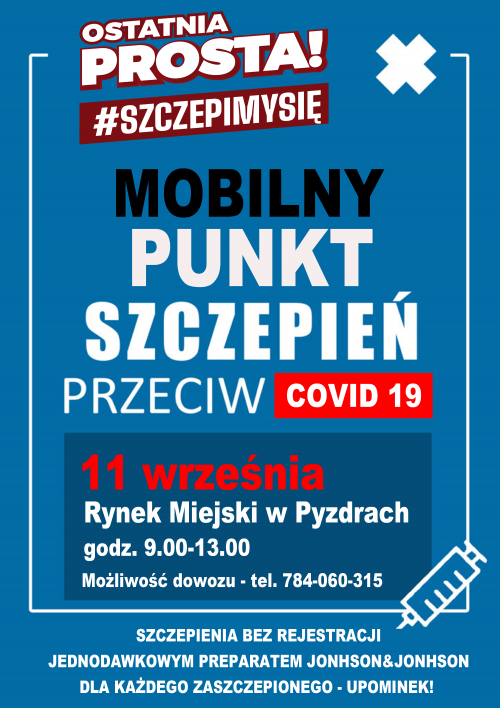 Mobilny Punkt  Szczepień w Pyzdrach
