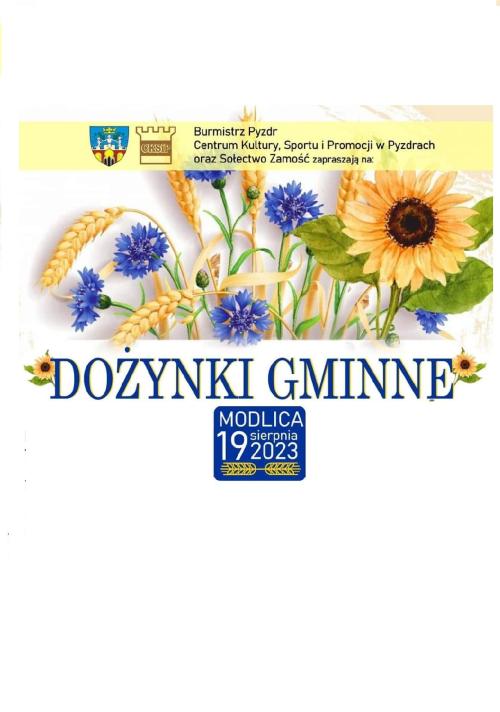 Dożynki Gminne - zapowiedź