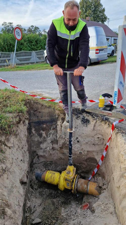 Gazociąg napełniony