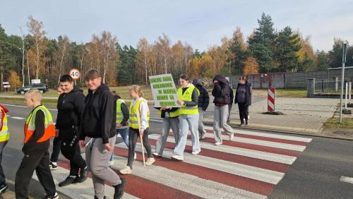 Happening „Odblaskowa Szkoła” w Górnych Grądach
