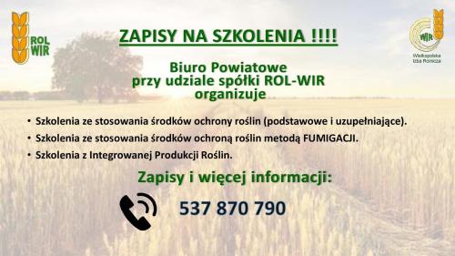 Szkolenia dla rolników